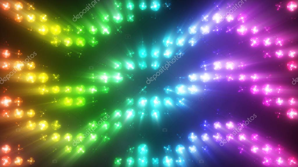 DJ playing electronic dance music at a festival with colorful lights